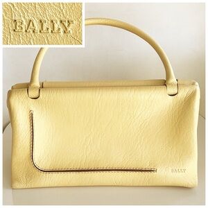 Bally Yellow Satchel Bag